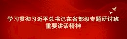 學(xué)習(xí)貫徹習(xí)近平總書記在省部級專題研討班重要講話精神